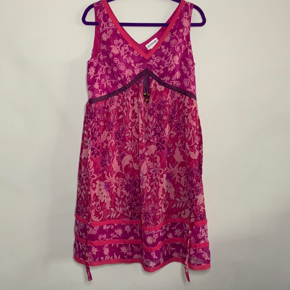 Pink Floral Maternity Dress